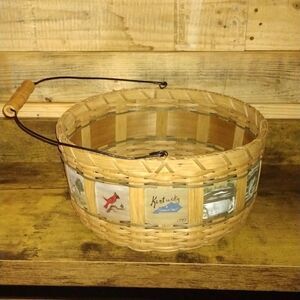 Kentucky Hand Painted Basket RARE